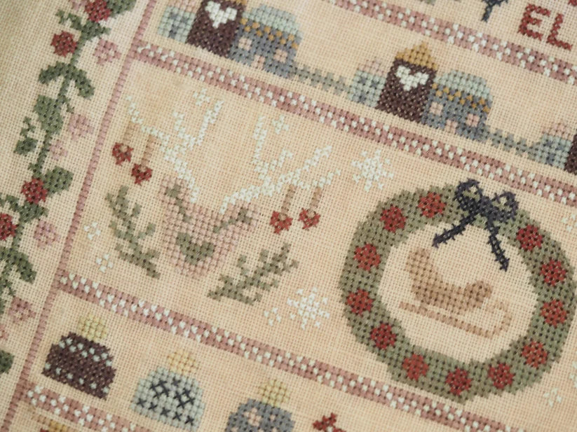 The Stitchery Sisters Cross Stitch Pattern: Nordic Heirloom Christmas Sampler