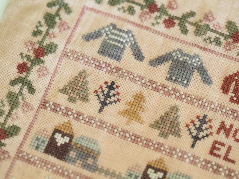 The Stitchery Sisters Cross Stitch Pattern: Nordic Heirloom Christmas Sampler