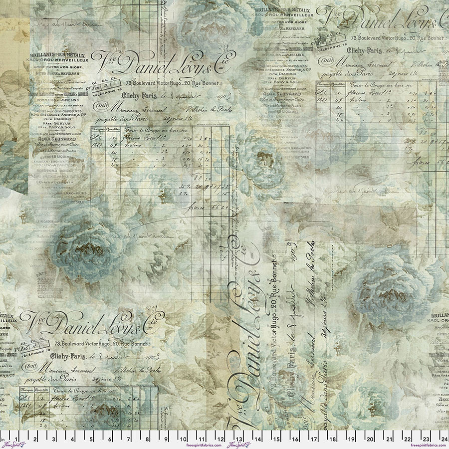Eclectic Elements by Tim Holtz {Receipt in Aqua}
