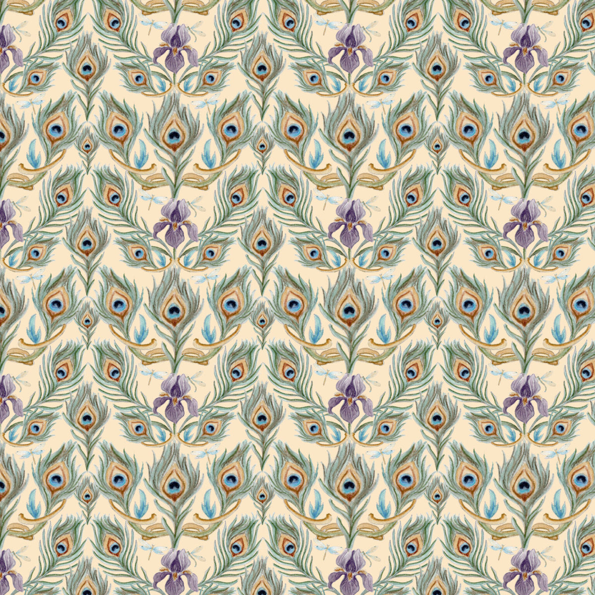 Amiably True Woodland Weaves {Peacock Feathers & Iris}