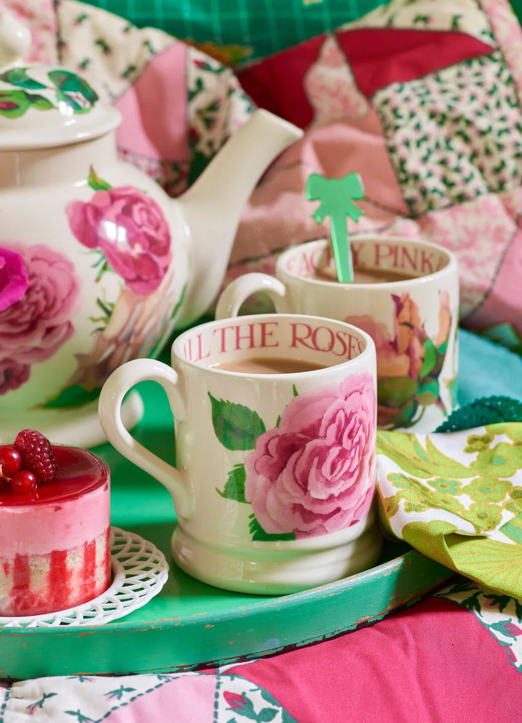 Emma Bridgewater Mug: Roses Set of two 1/2 Pint