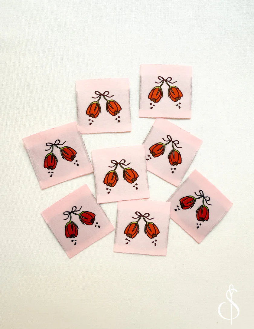 Tulip Woven Labels by Sewing Illustrations