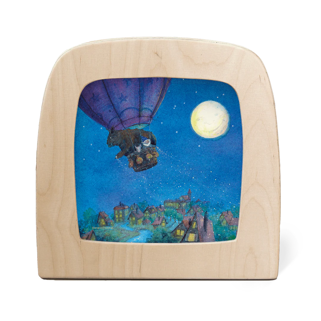 Goodnight Sandman - Air Balloon Silhouette by Daniela Drescher