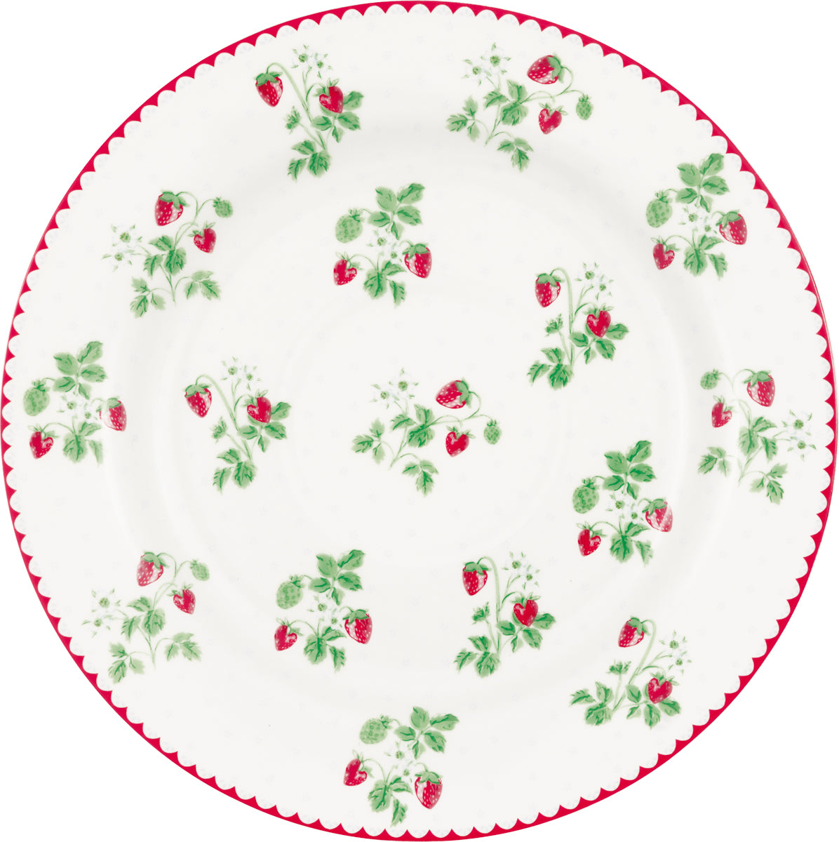 GreenGate Plate Berry White