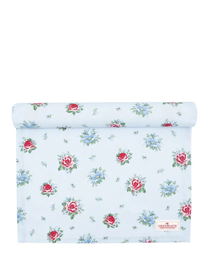 GreenGate Table Runner Alivia Pale Blue