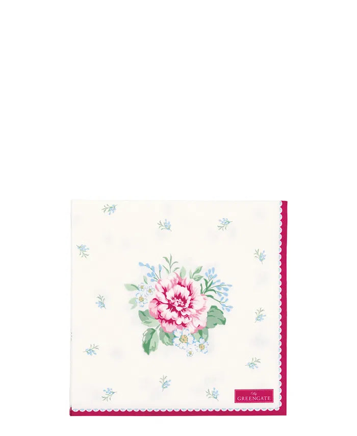 GreenGate Napkin Alivia White 20 pcs