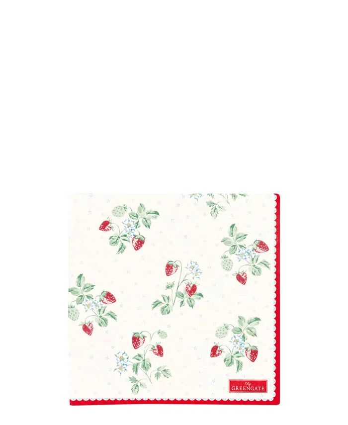 GreenGate Napkin Berry White Large 20pcs
