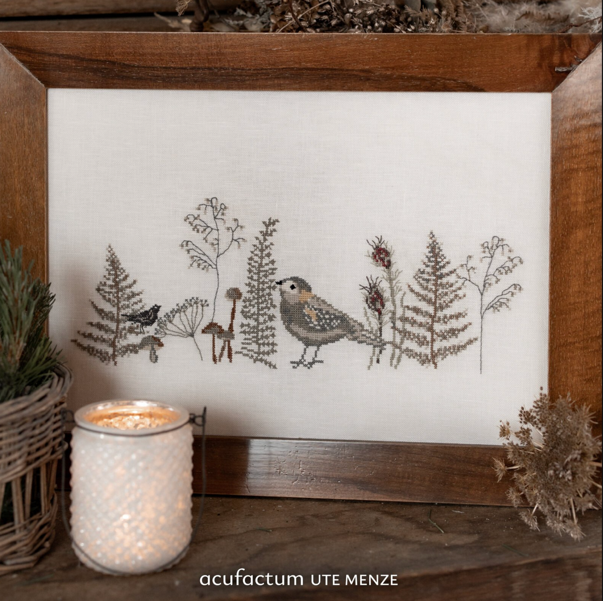 Acufactum A Handmade Winter KIT {Bird Meadow Cross-Stitch}