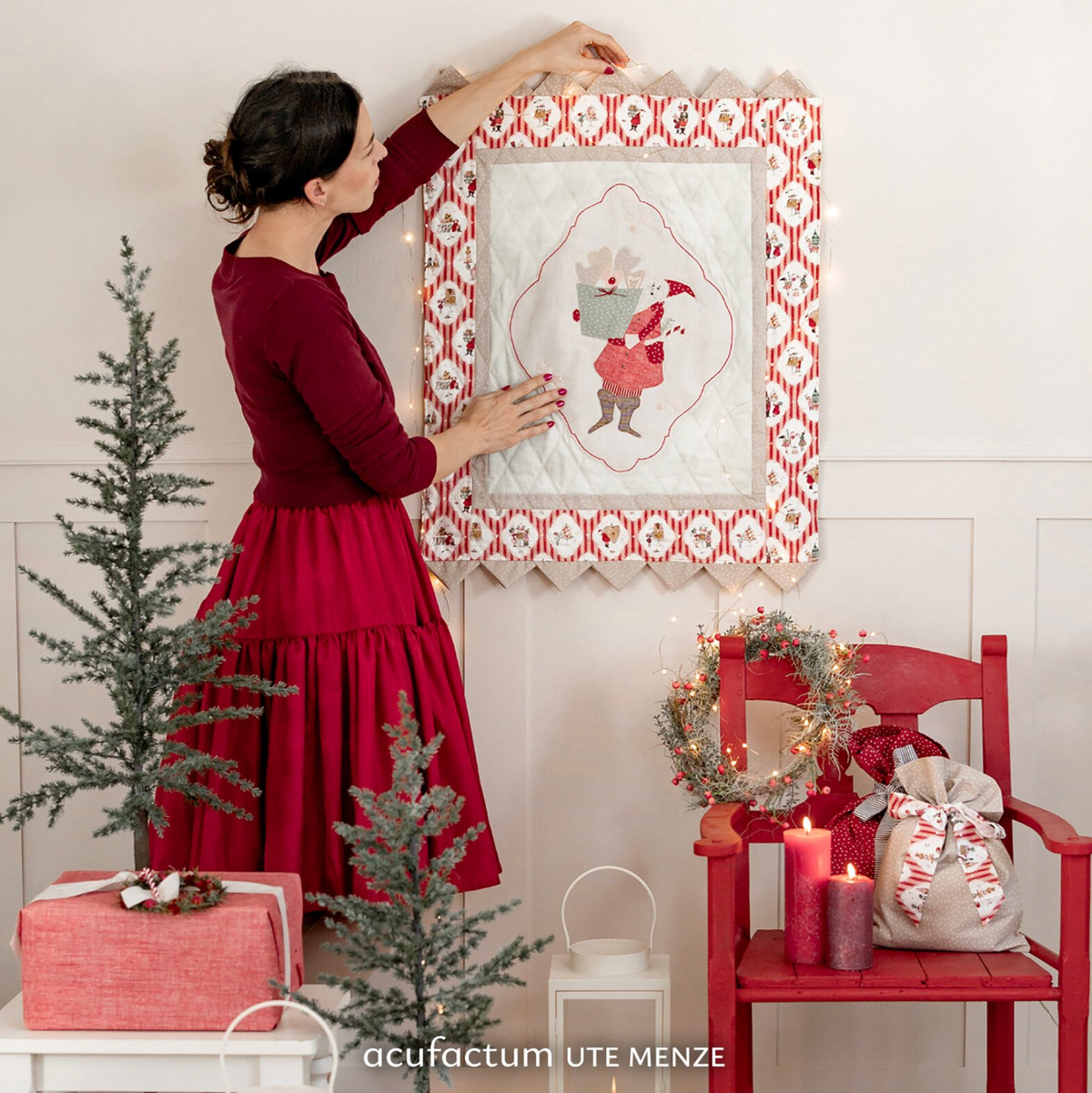 Acufactum A Handmade Winter KIT {Santa Wall Hanging}