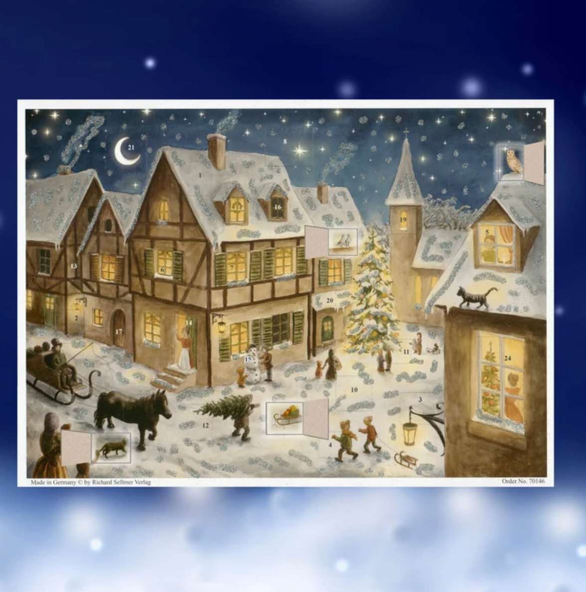 German Advent Calendar {Christmas Eve in the Village}