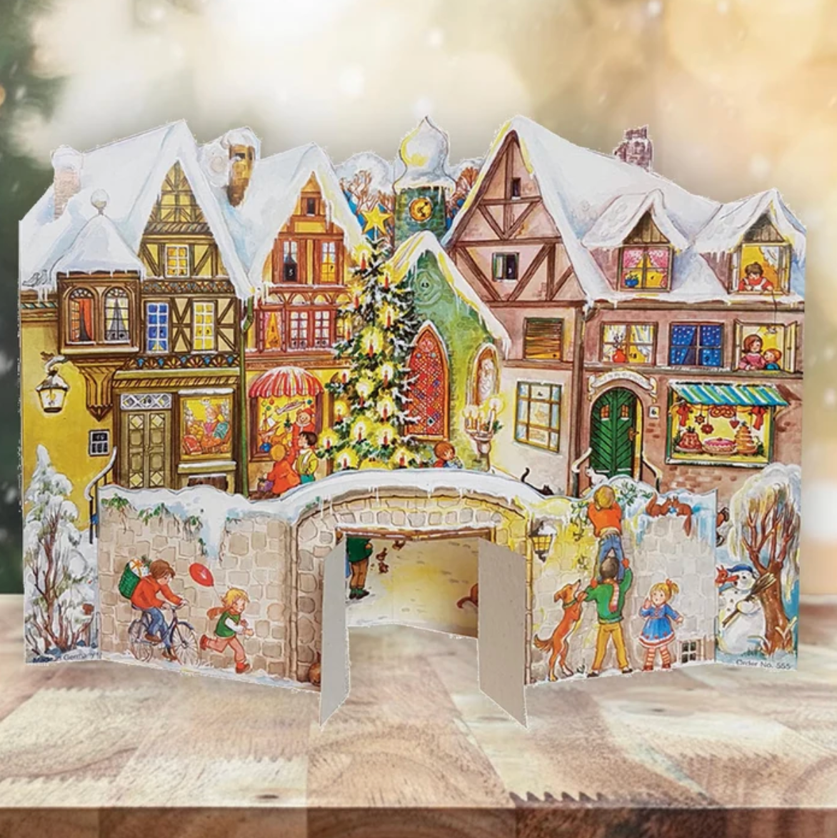 German Pop-up Advent Calendar {By the City Wall}