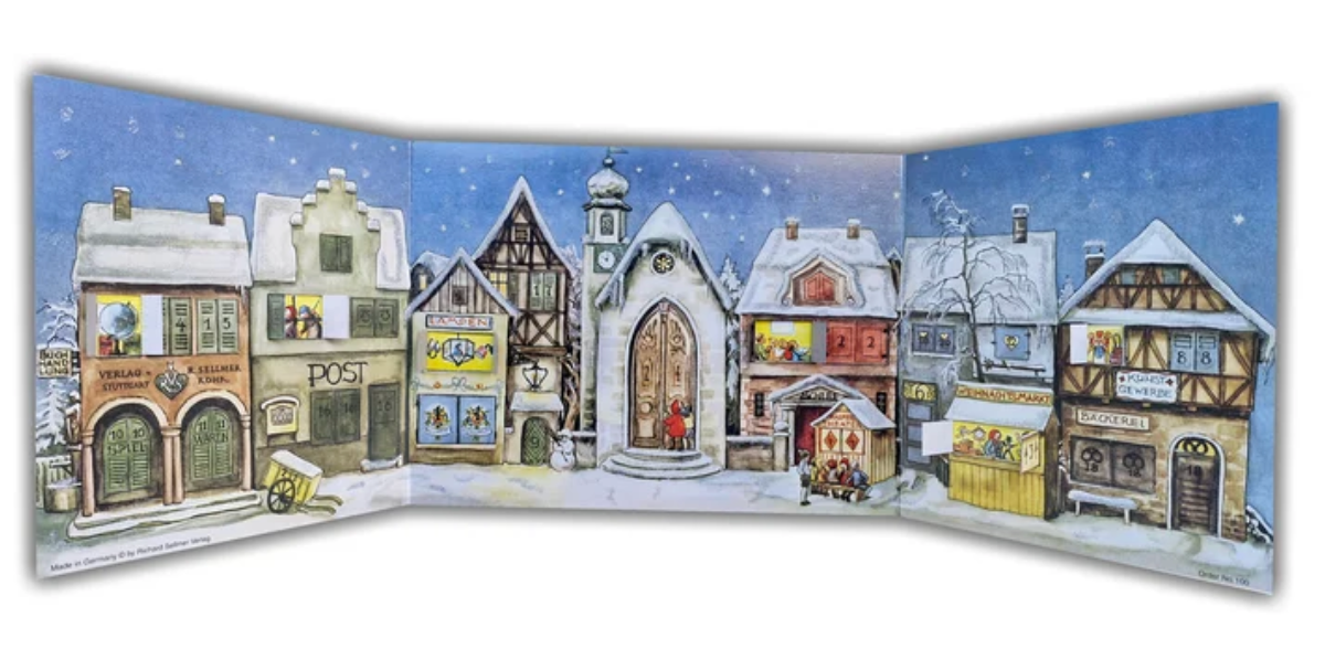 German Advent Calendar {The Little Town~1946}