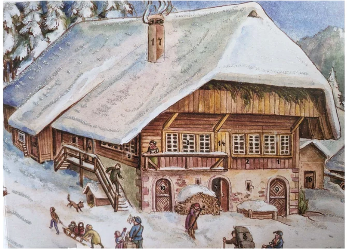 Panorama Advent Calendar {Christmas in the Alps}
