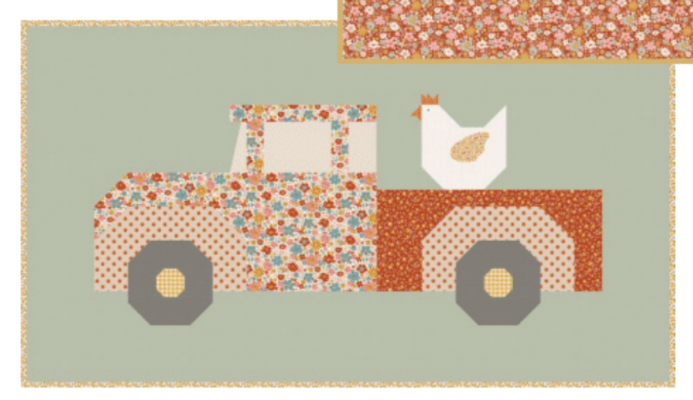 Tilda Village Life Farmers Market Pillow KIT {Truck}