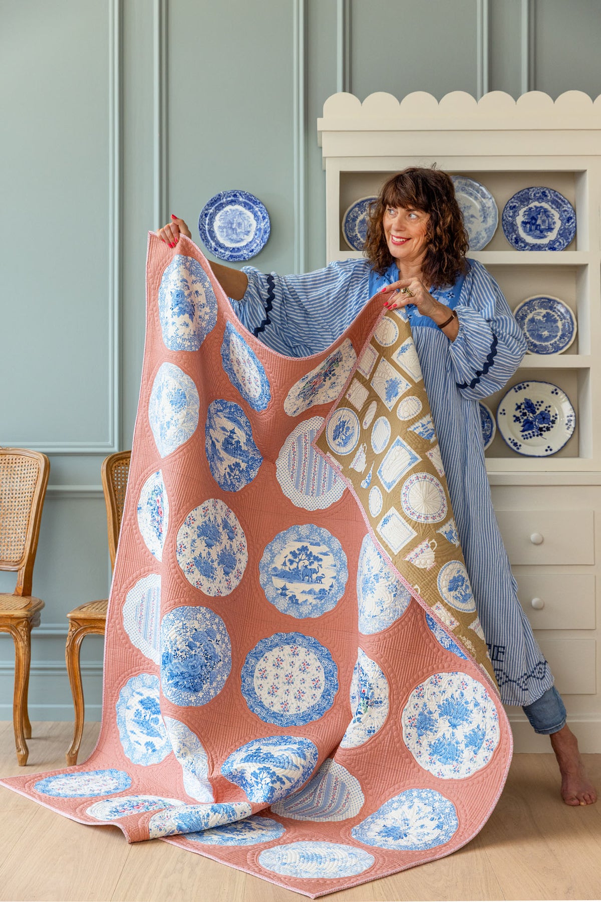 Tilda Something Blue Plate Collection Quilt KIT