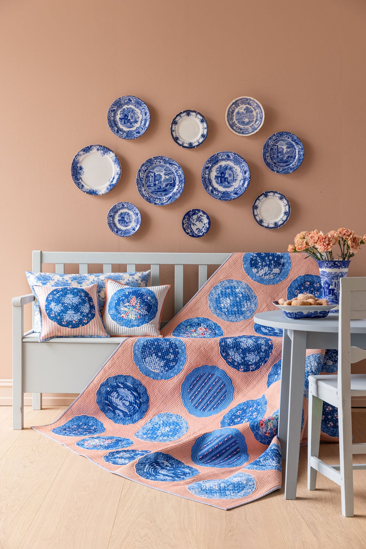 Tilda Something Blue Plate Collection Quilt KIT