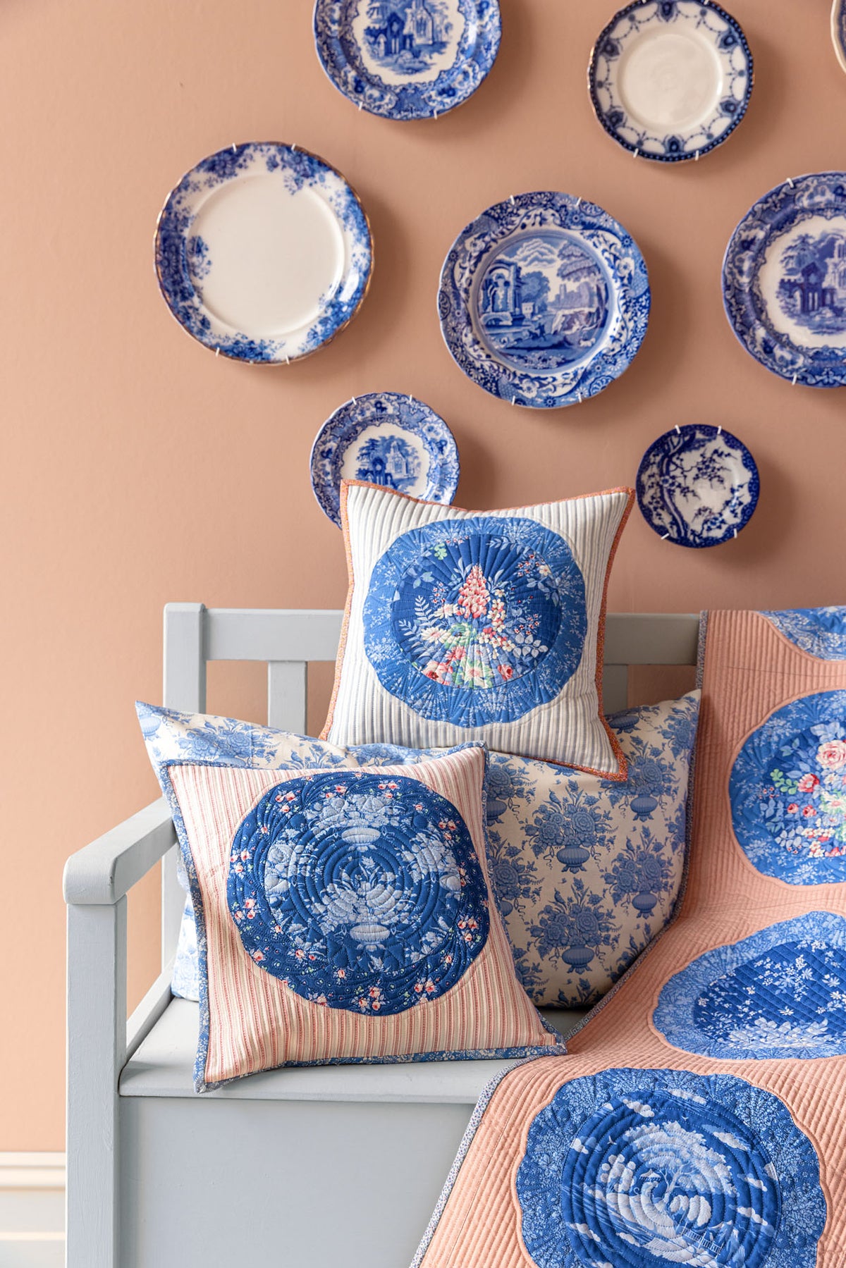 Tilda Something Blue Plate Pillow KIT