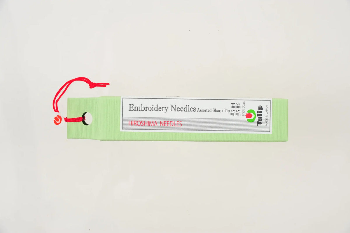 Tulip Embroidery Needles Assorted Sharp Tip Thick Sizes
