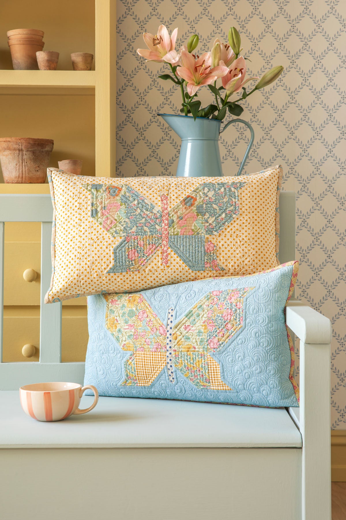 Tilda Songbird Mosaic Butterfly Pillow KIT