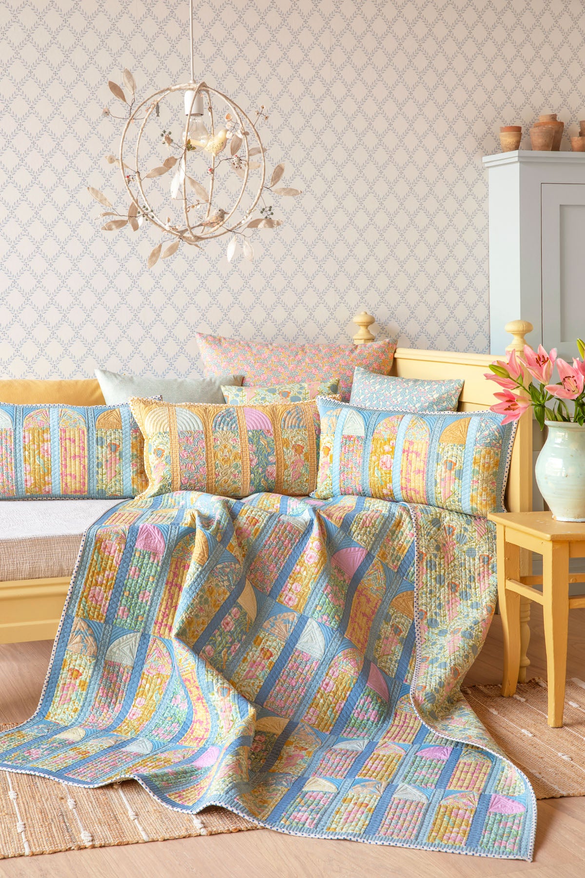 Tilda Songbird Garden View Quilt KIT