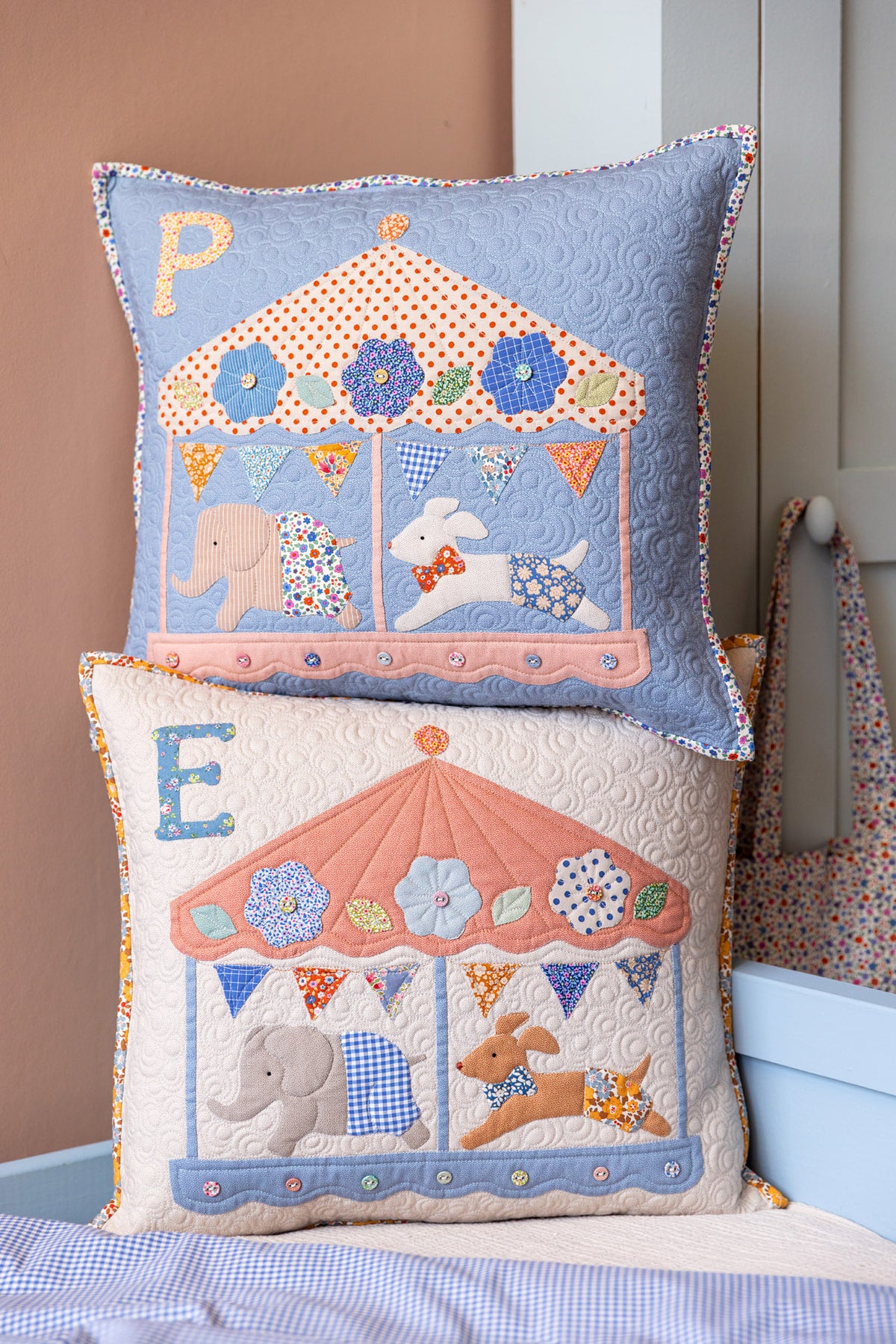 Tilda Vintage Nursery Pillow KITS {Carousel}