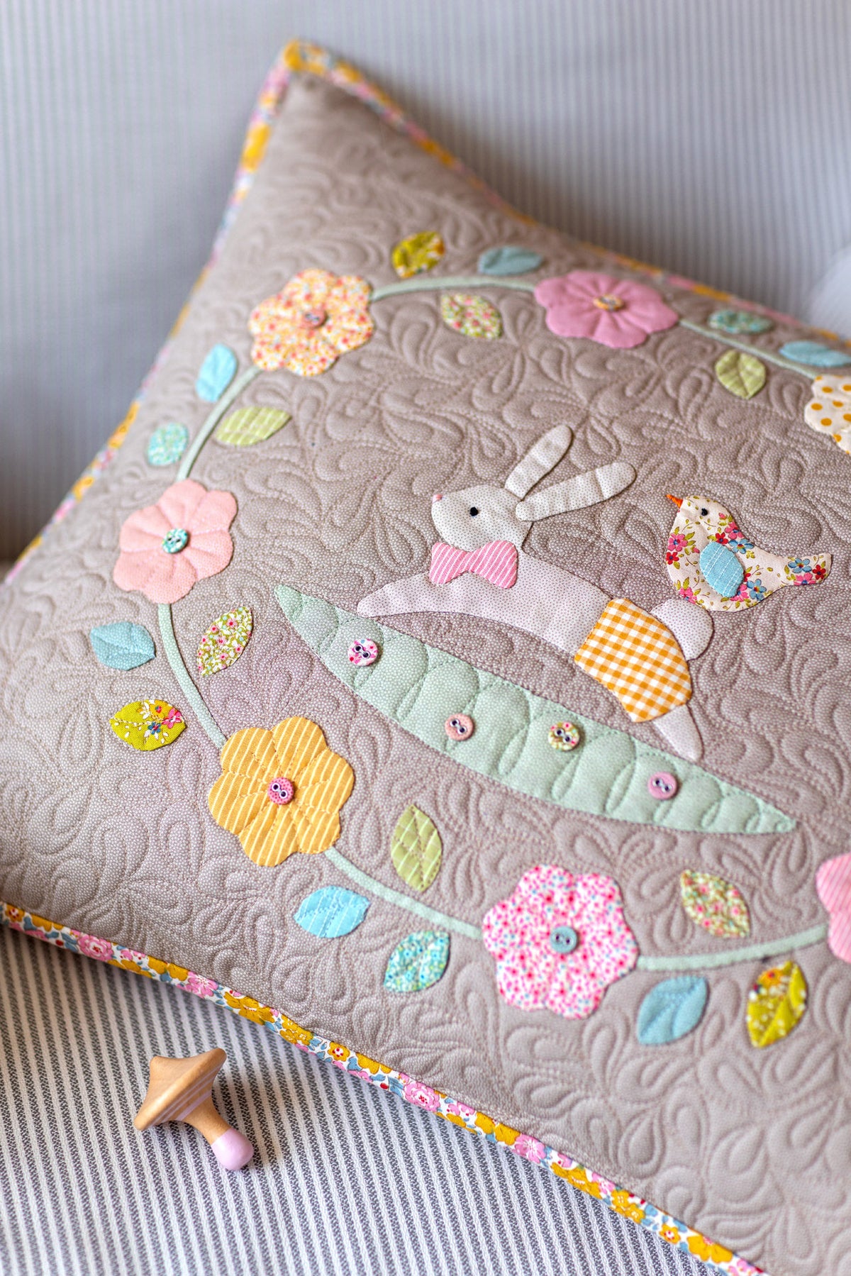 Tilda Vintage Nursery Pillow KITS {Flower Wreath}