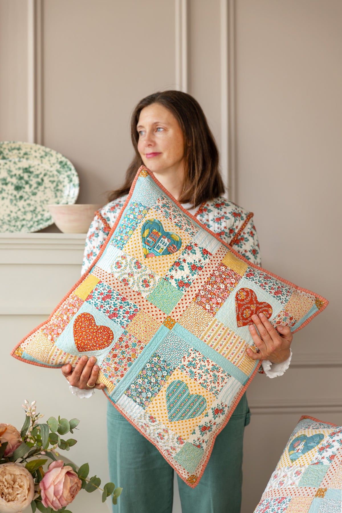 Tilda Village Life Heart of the Village Pillow KIT