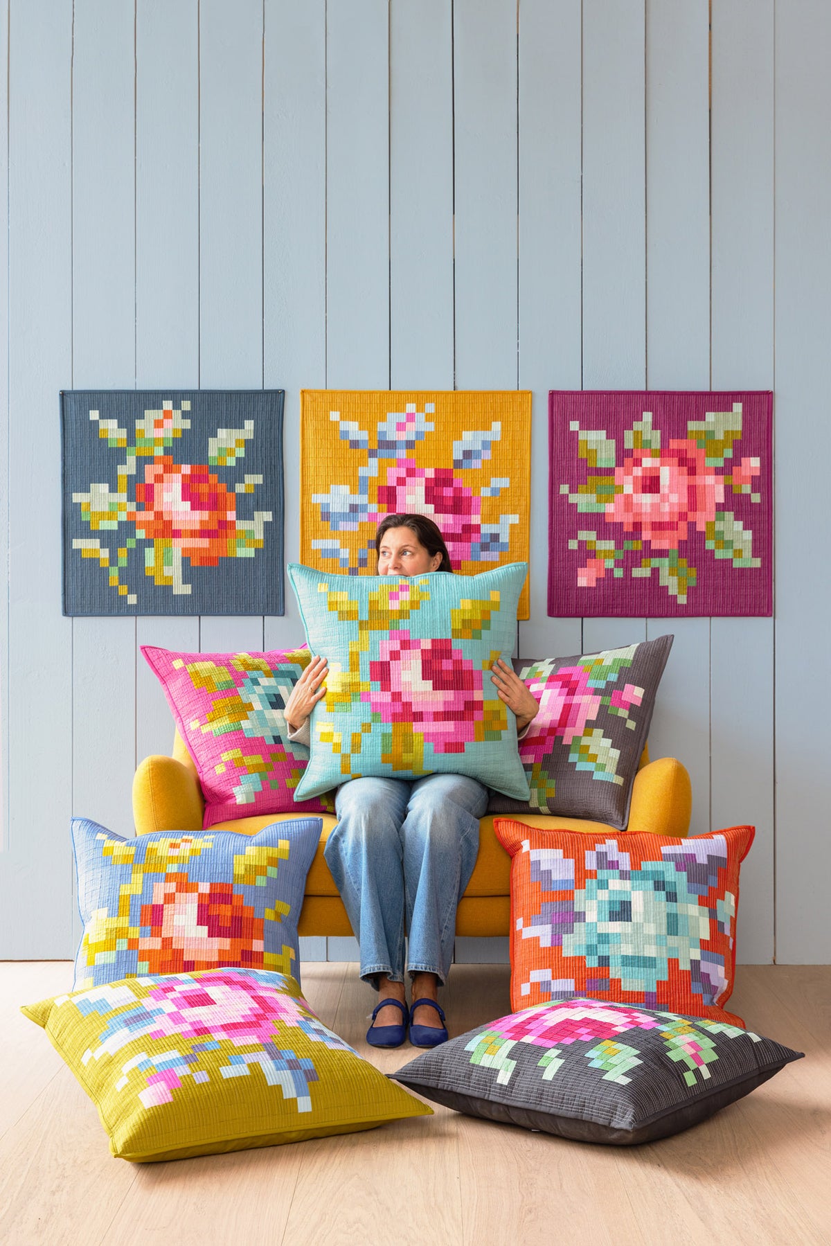 Tilda Embroidery Pillow Kit {Wild Rose}