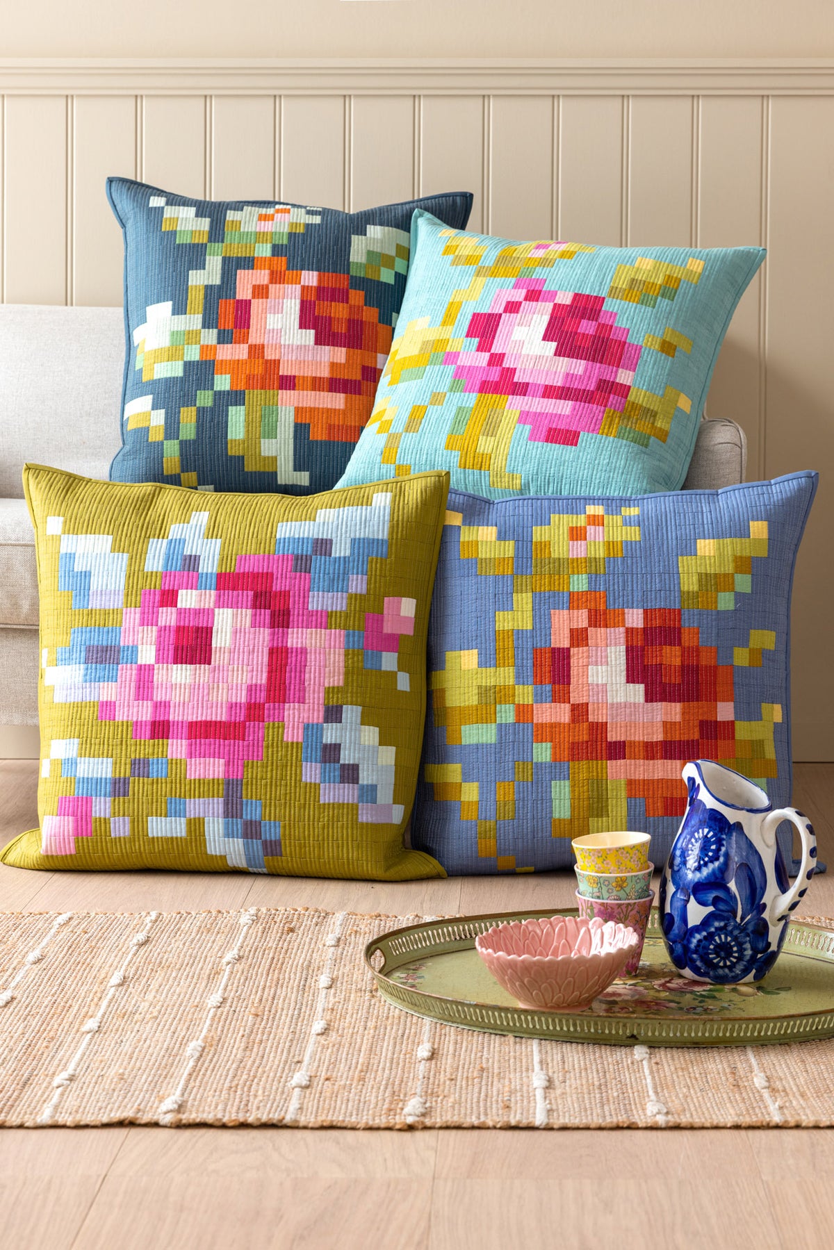 Tilda Embroidery Pillow Kit {Wild Rose}