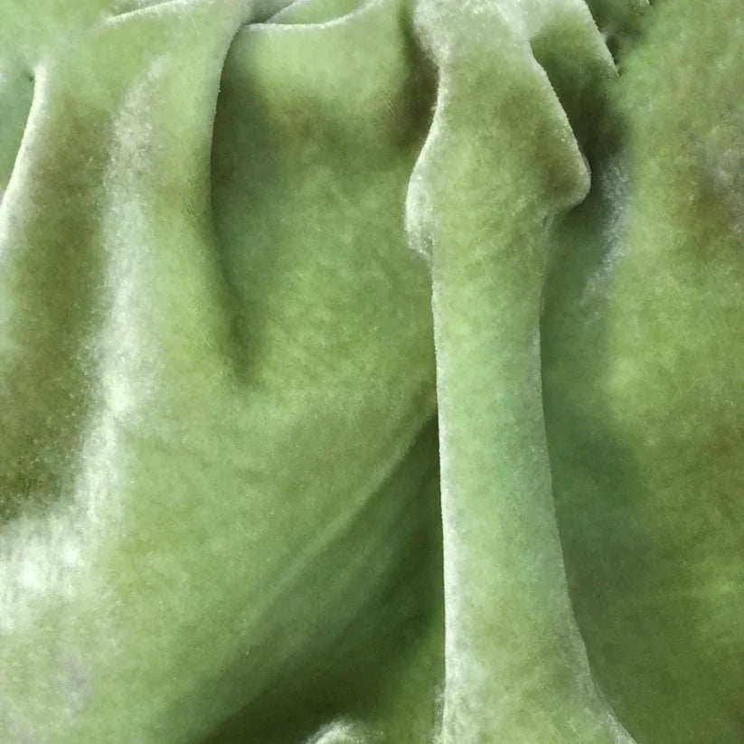 Hand Dyed Velvet, Spring Green, by Mary Jo Hiney Designs