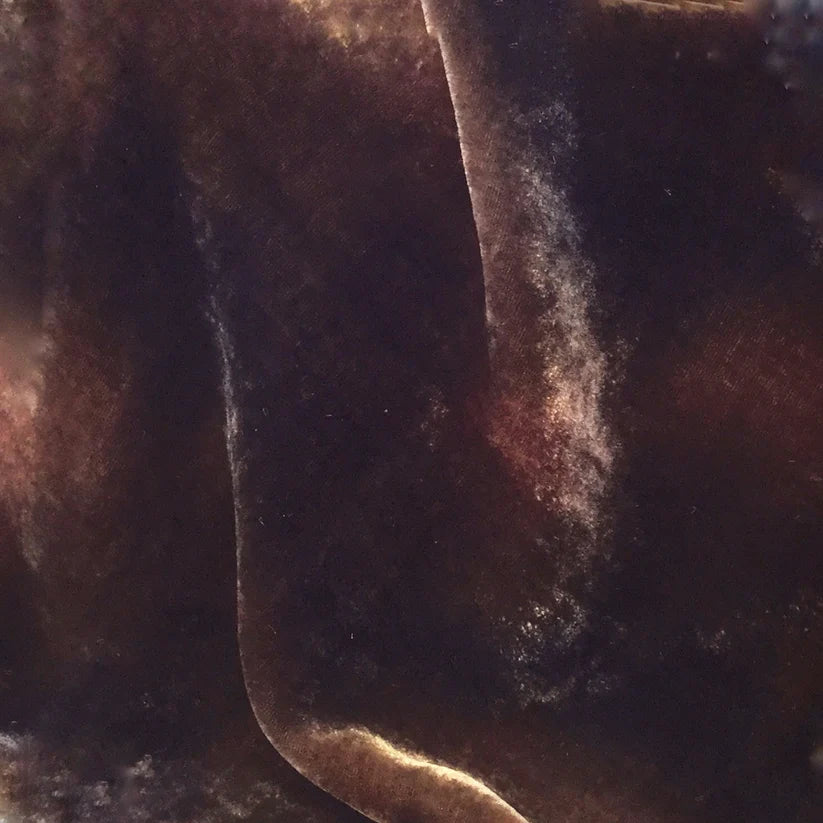 Hand Dyed Silk Velvet, Twig, by Mary Jo Hiney Designs