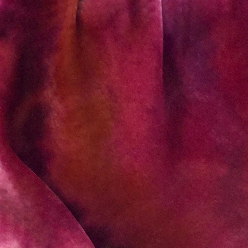 Hand Dyed Silk Velvet, Coral Rose, by Mary Jo Hiney Designs