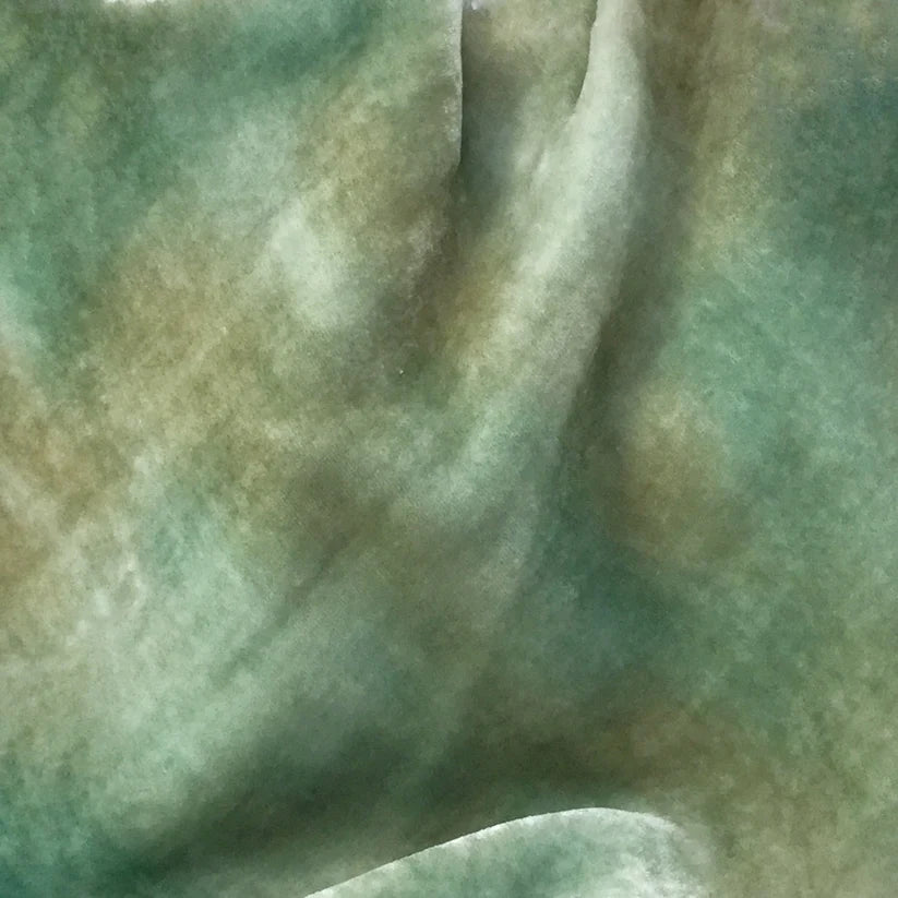 Hand Dyed Silk Velvet, Coastal Fog, by Mary Jo Hiney Designs