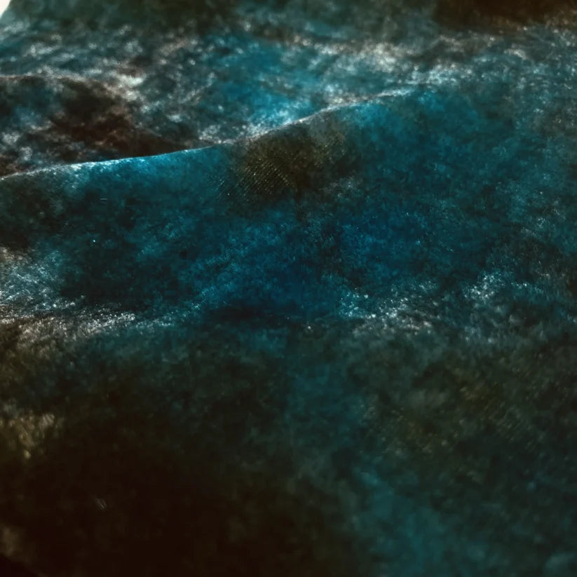 Hand Dyed Silk Velvet, Peacock, by Mary Jo Hiney Designs