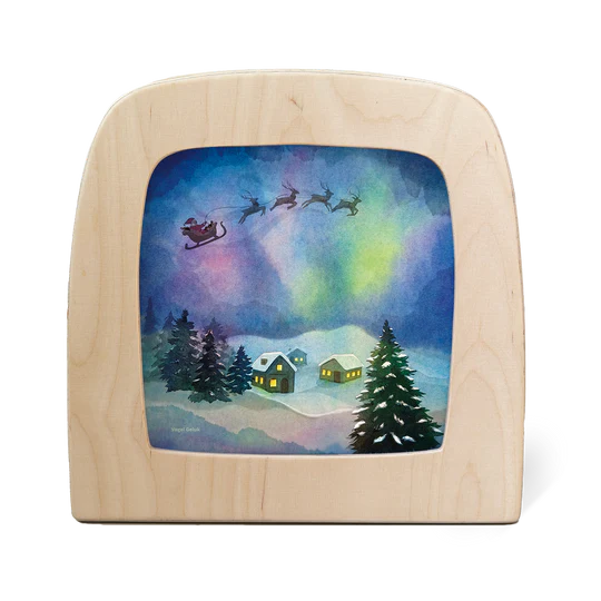Vogel Geluk - Aurora Sleighride Silhouette
