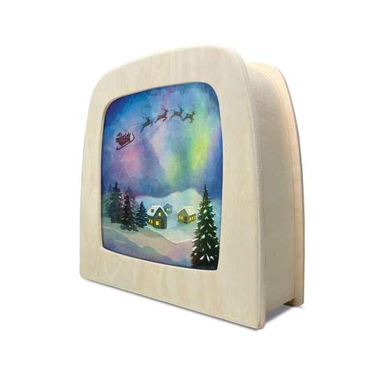Vogel Geluk - Aurora Sleighride Silhouette