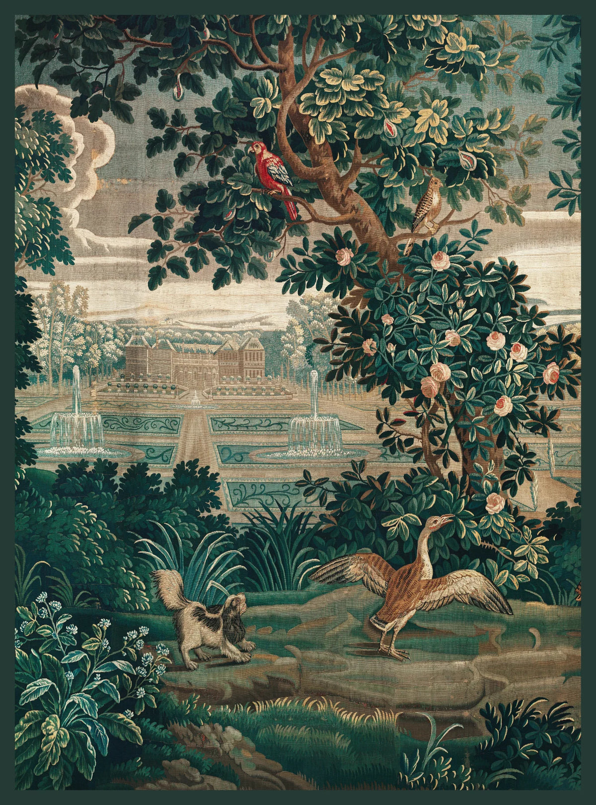 Stitch & Fable Vintage Art Textile Panel ~ {Verdue}