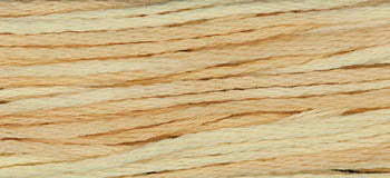 Peach-colored embroidery floss, perfect for stitching and crafting, made of soft, durable cotton.