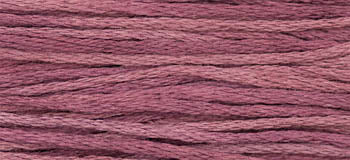 Soft pink and mauve cotton embroidery floss, perfect for stitching and crafts.