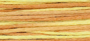 Assorted embroidery floss in shades of yellow and orange, perfect for crafting and DIY projects.