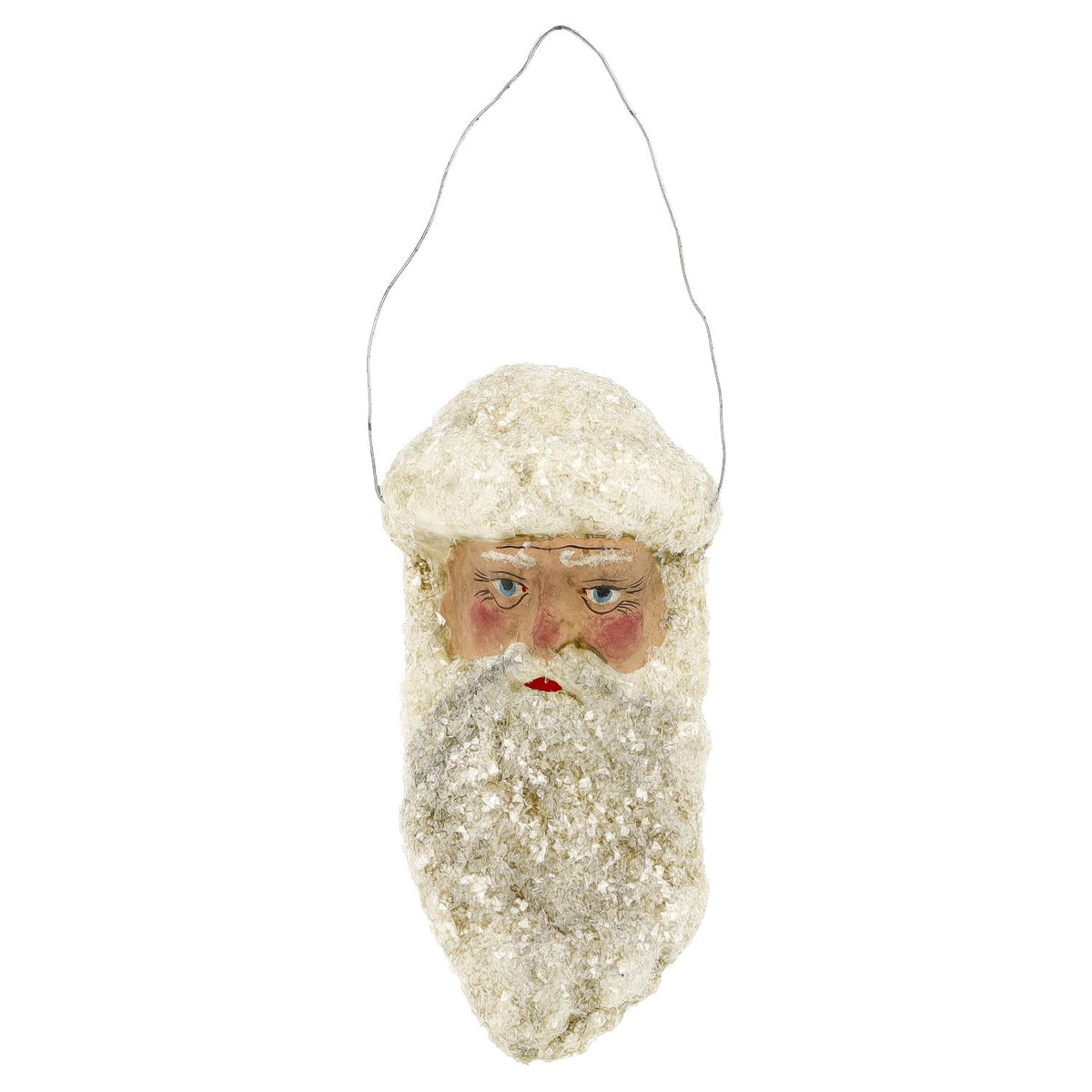 Marolin Christmas Ornament {Lg Santa Clause Head with Glitter #8}