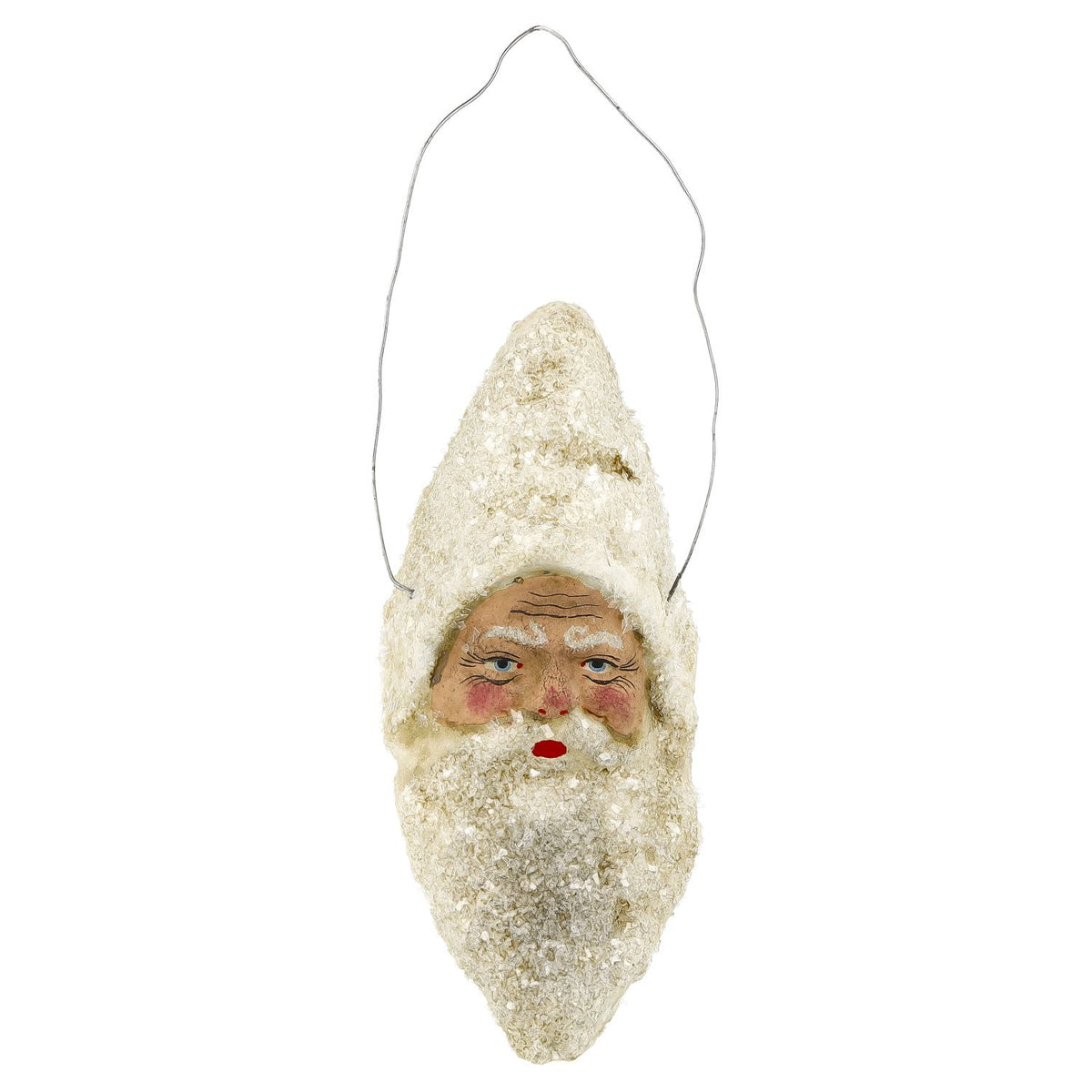 Marolin Christmas Ornament {Lg Santa Clause Head with Glitter #4}