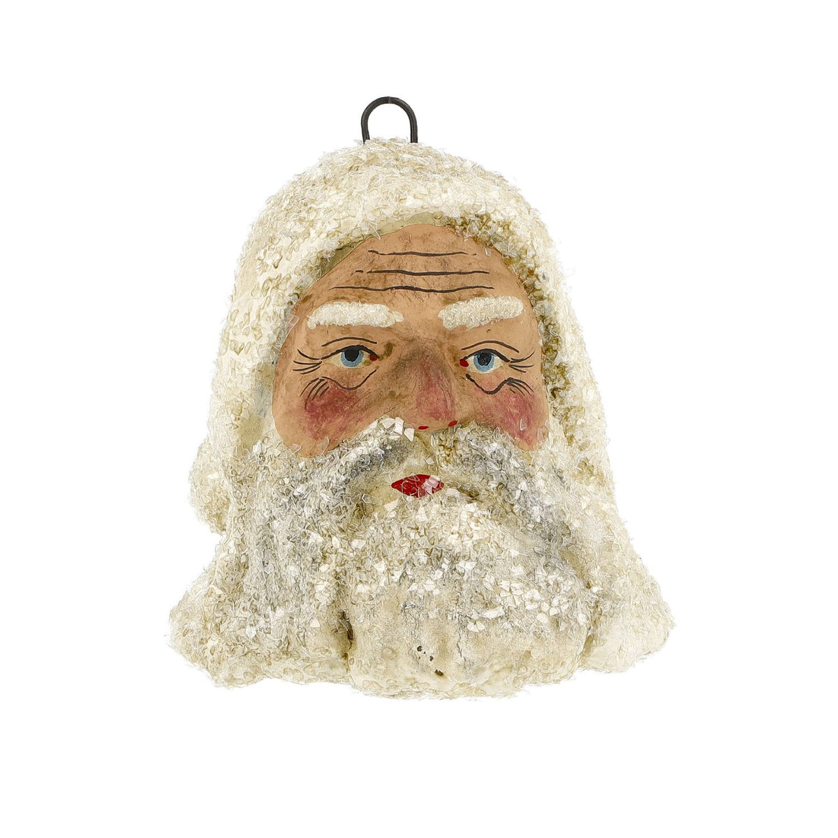 Marolin Christmas Ornament {Lg Santa Clause Head with Glitter #3}