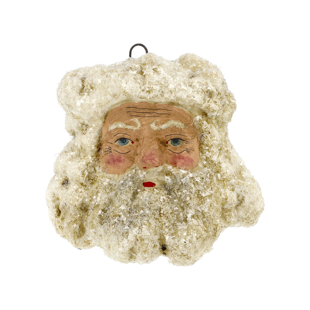 Marolin Christmas Ornament {Lg Santa Clause Head with Glitter #5}