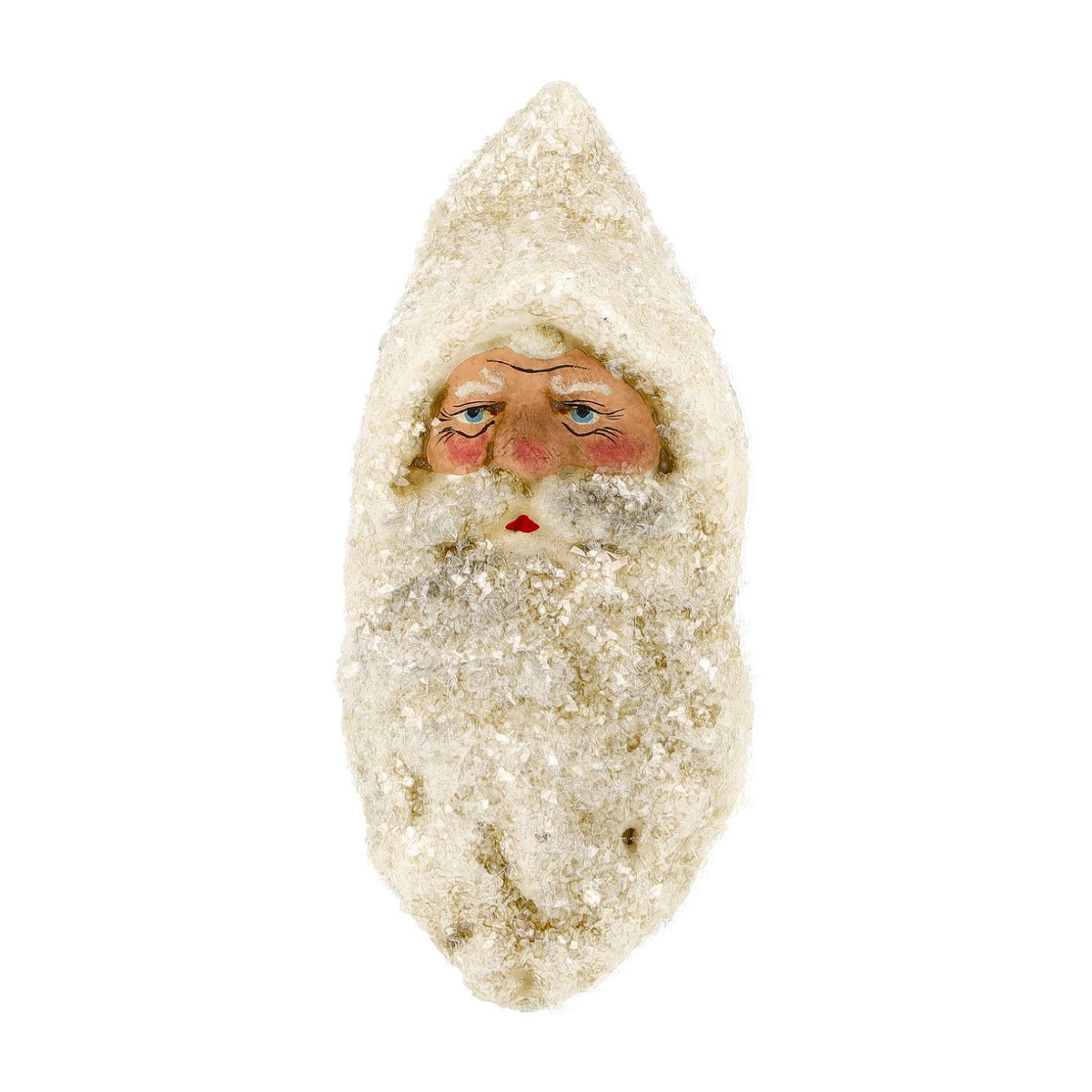 Marolin Christmas Ornament {Lg Santa Clause Head with Glitter #7}