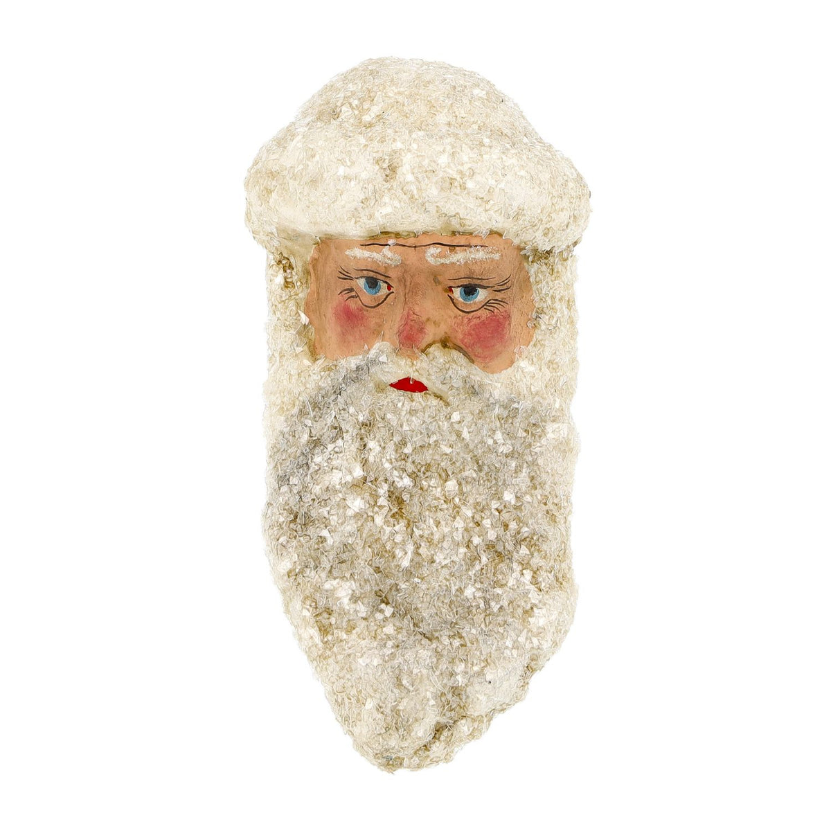 Marolin Christmas Ornament {Lg Santa Clause Head with Glitter #8}