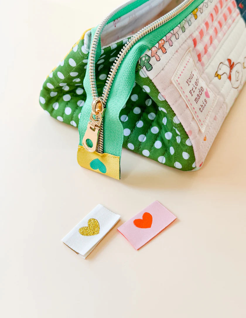 Open Up Box Pouch Pattern by Minki Kim Sewing Illustration
