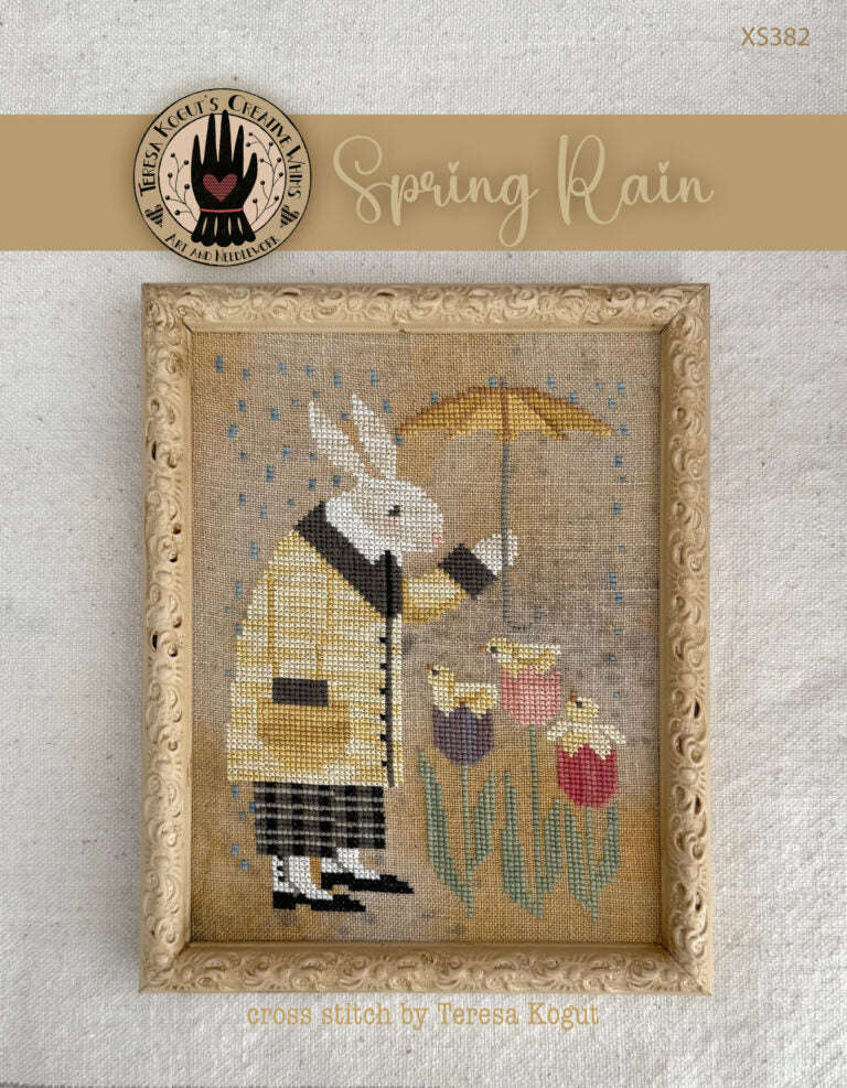 Spring Rain Cross stitch KIT, by Teresa Kogut