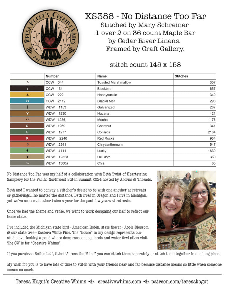 No Distance, by Teresa Kogut pattern