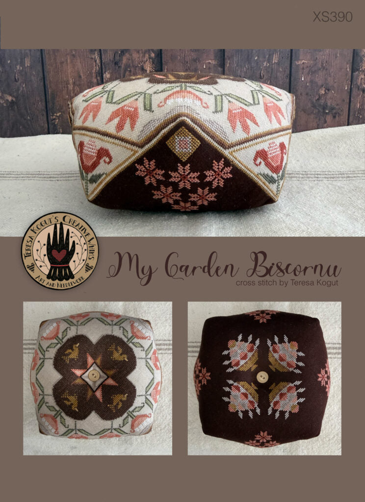 My Garden Biscornu, by Teresa Kogut pattern
